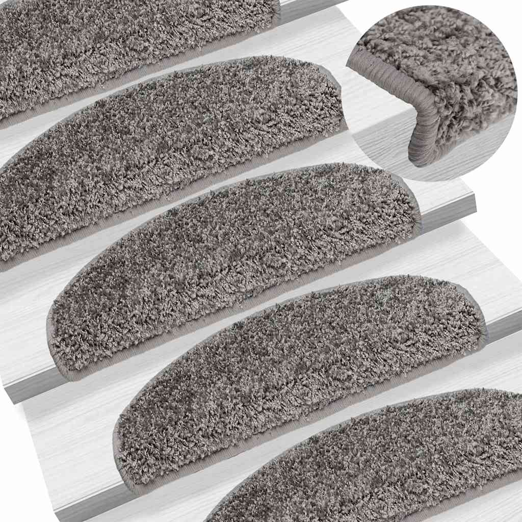 Trappematter 20 stk 65x21x4 cm grå halvrund store