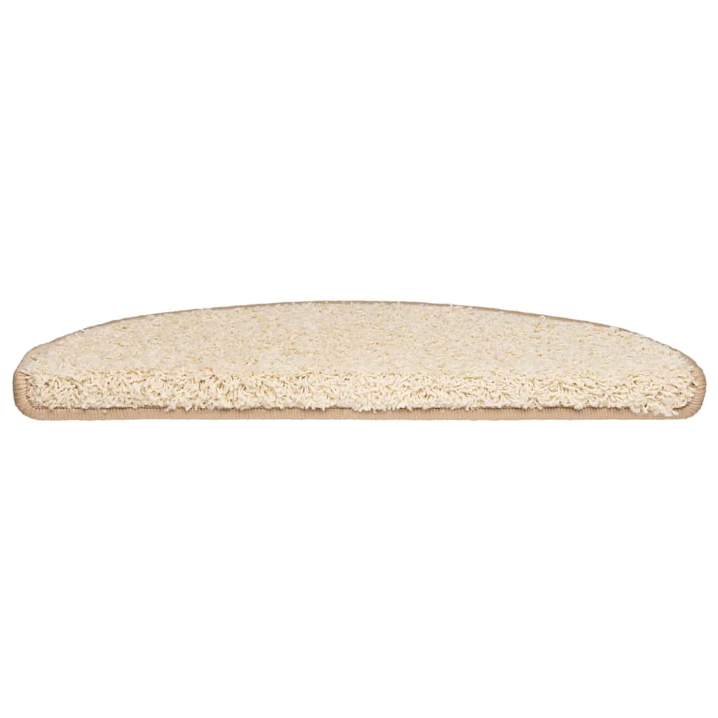 Trappematter 20 stk 65x21x4 cm kremfarget halvrund stor