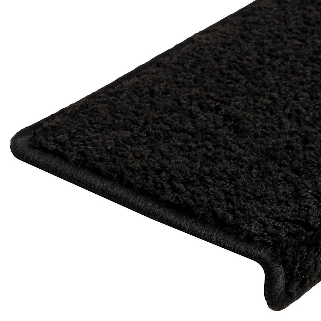 Trappematter 20 stk 65x21x4 cm svart rektangulær kant