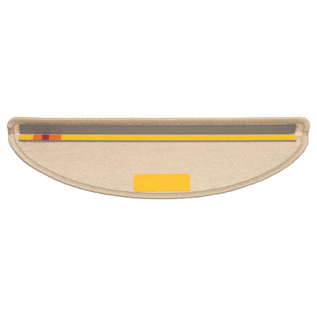 Selvklebende trappematter sisal 30 stk 56x17x3 cm mørk beige