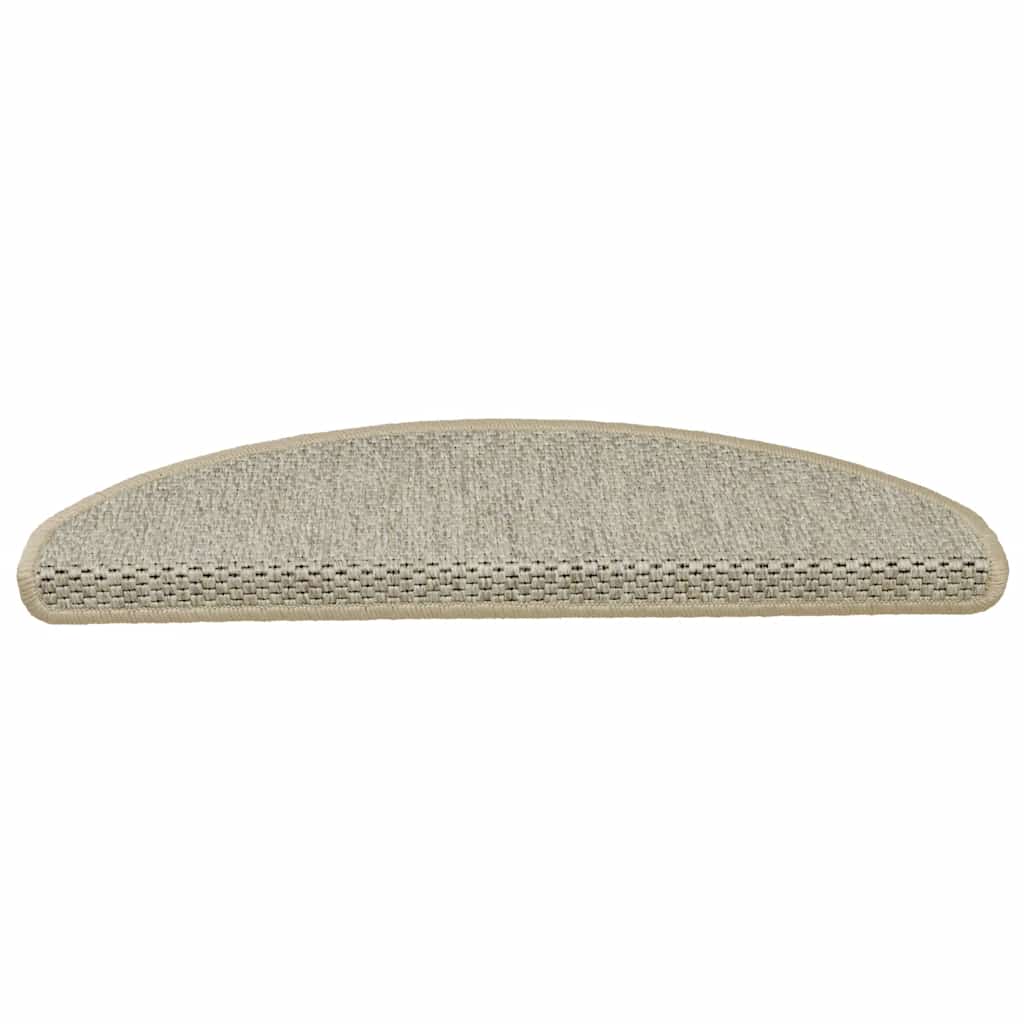 Selvklebende trappematter sisal 30 stk 65x21x4 cm lysegrønn