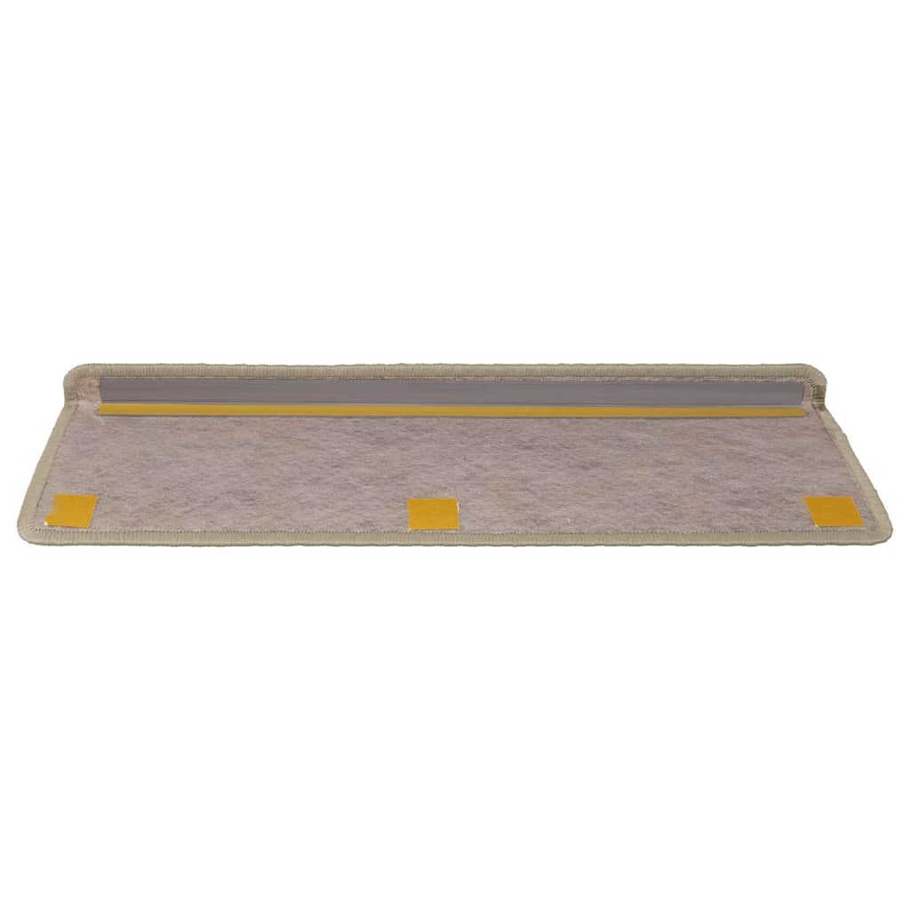Selvklebende trappematter sisal 30 stk 65x21x4 cm sand