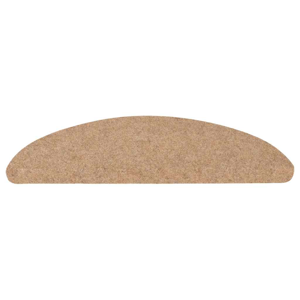 Selvklebende trappematter 30 stk beige 56x17x3 cm