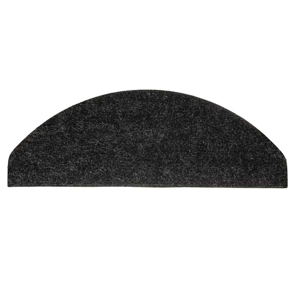 Selvklebende trappematter 20 stk antrasitt 65x22,5x3,5 cm