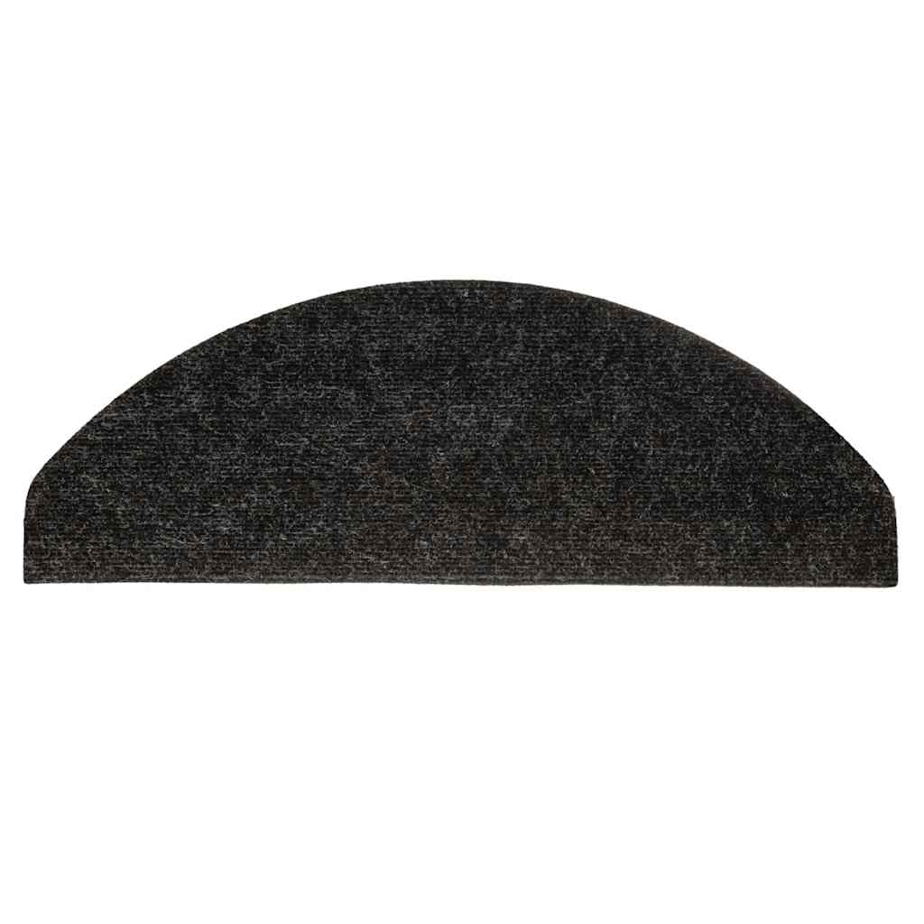 Selvklebende trappematter 30 stk antrasitt 65x22,5x3,5 cm