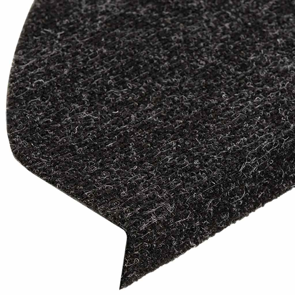 Selvklebende trappematter 30 stk svart 56x17x3 cm