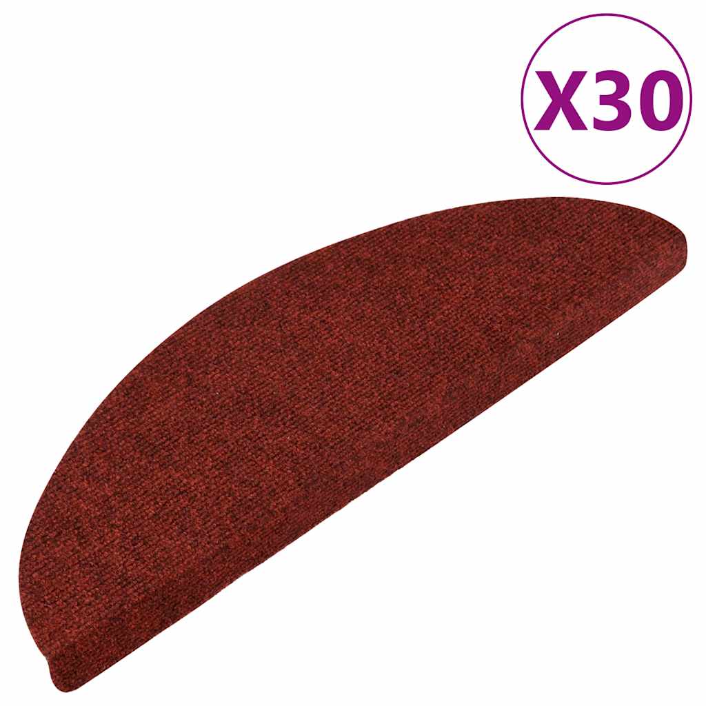 Selvklebende trappematter 30 stk rød 56x17x3 cm
