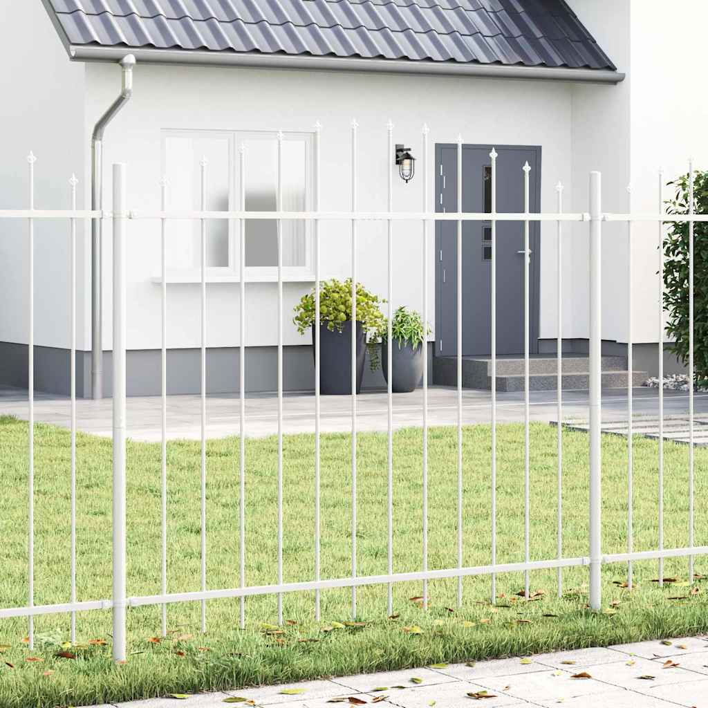 Hage Hegning 2 pcs Hvit 170 x 165 cm Pulverlakkert stål