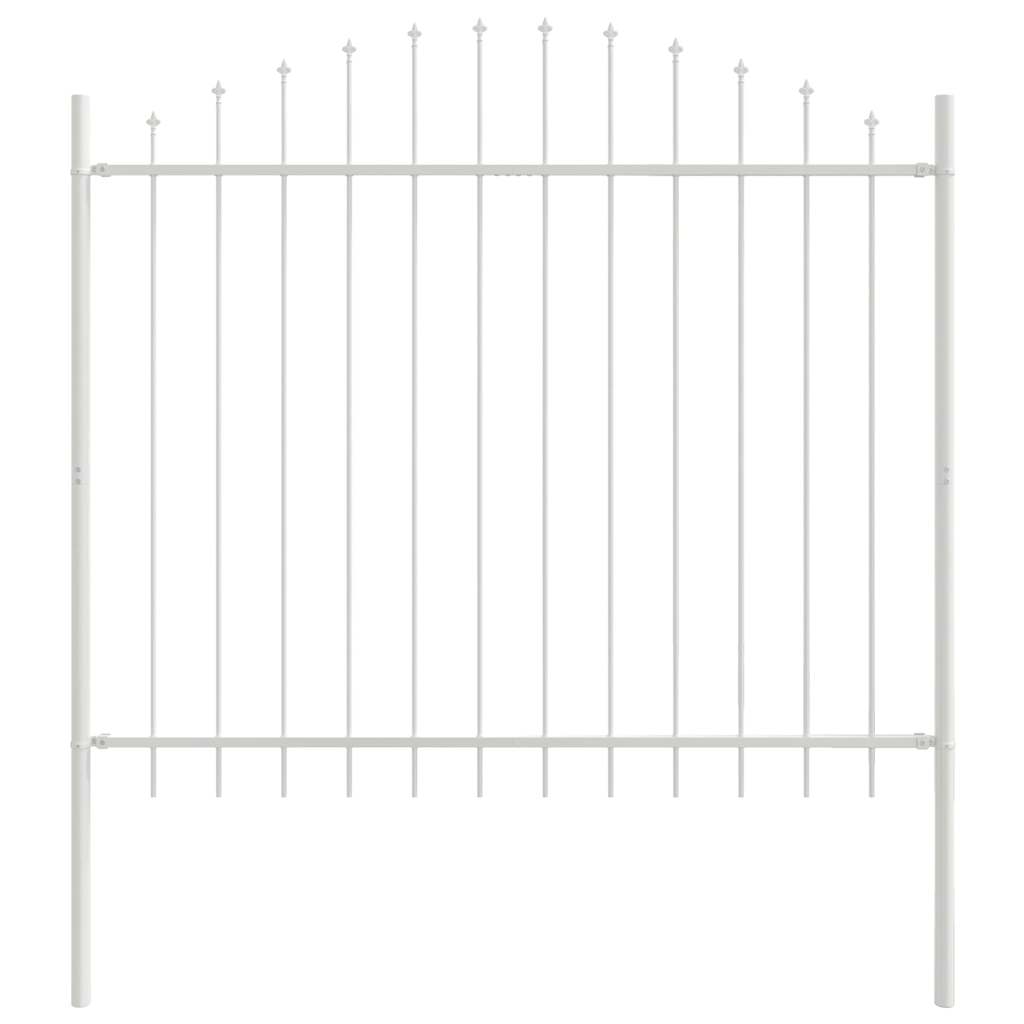 Hage Hegning 3 pcs Hvit 170 x 165 cm Pulverlakkert stål
