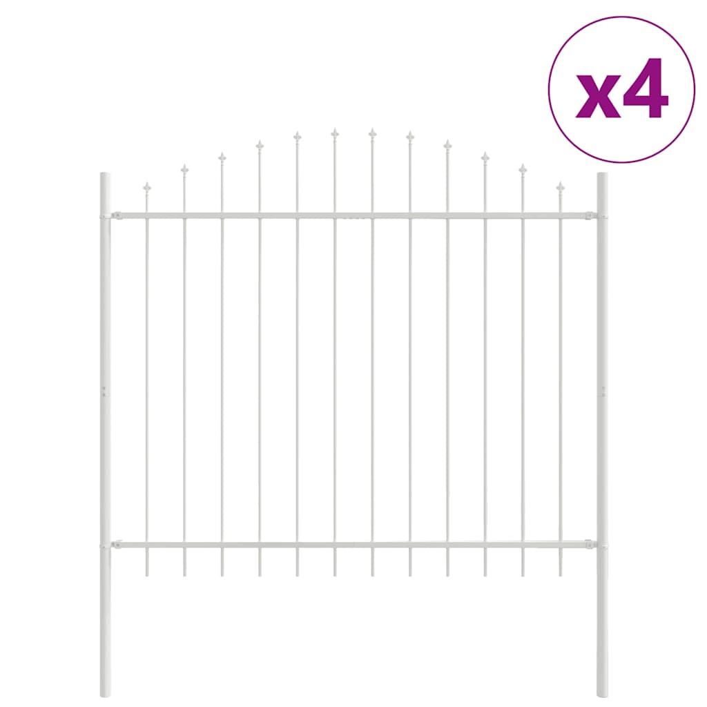 Hage Hegning 4 pcs Hvit 170 x 165 cm Pulverlakkert stål