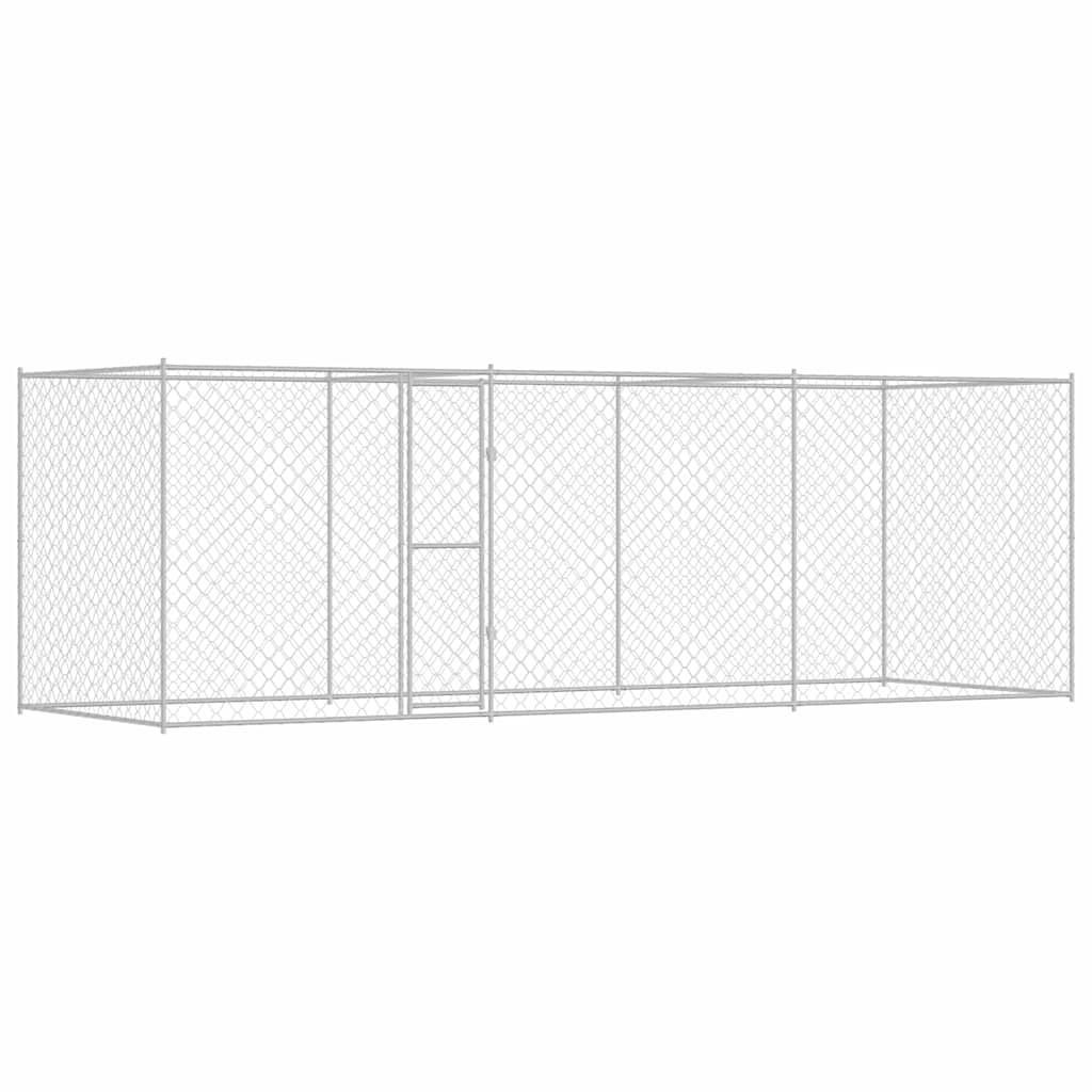 Hundebur sølv 600 x 200 x 200 cm Galvanisert Stål