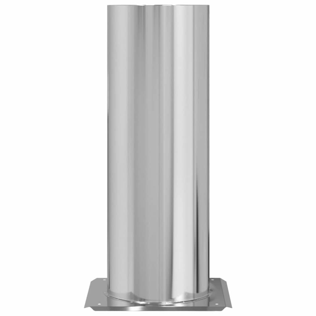 Kakkelovn Hode Forlengelse sølv 29 x 29 x 50 cm Rustfritt Stål