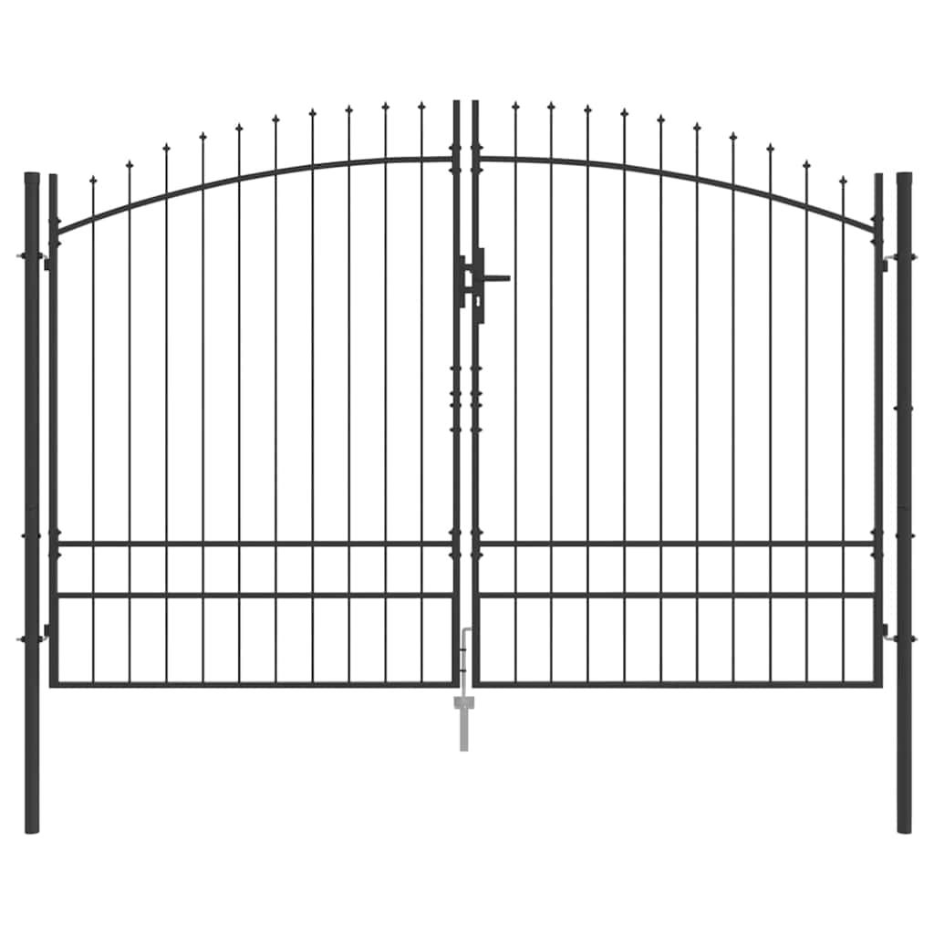 Dobbeltport med lås Woerden Grå 299,5 x 249,5 cm Stål