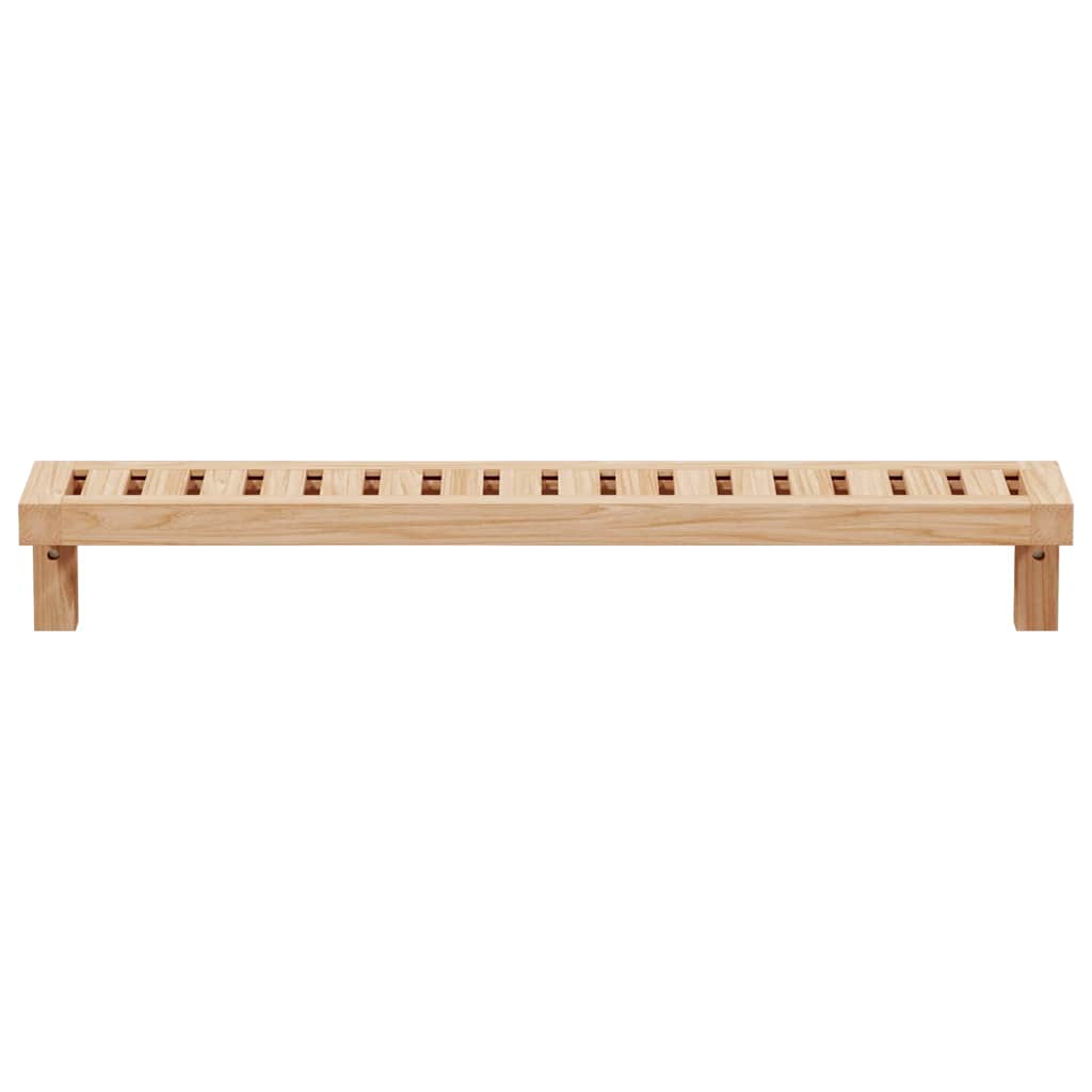 Vegghengt Hylle Naturlig 62 x 10 x 12,5 cm Massiv valnøtttre