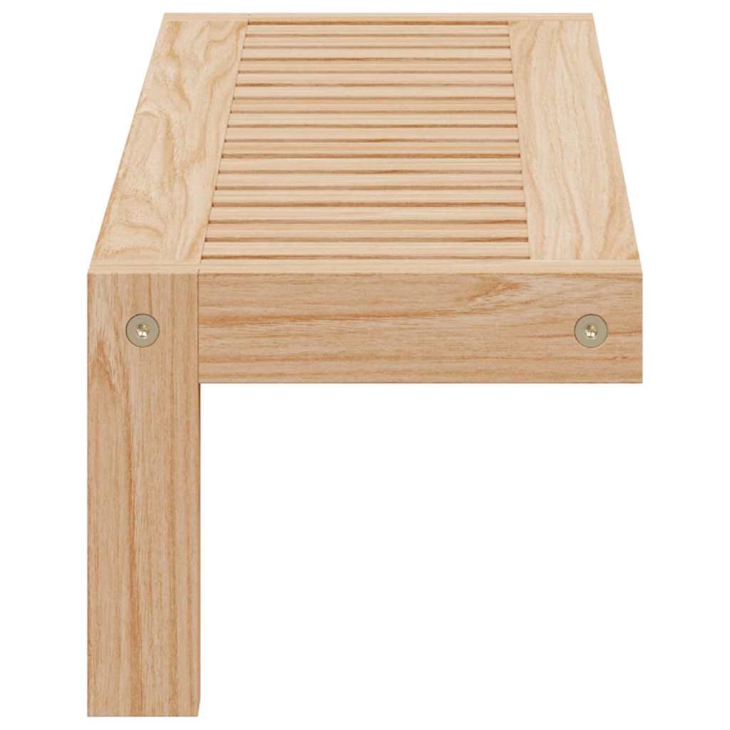 Vegghengt Hylle Naturlig 62 x 10 x 12,5 cm Massiv valnøtttre