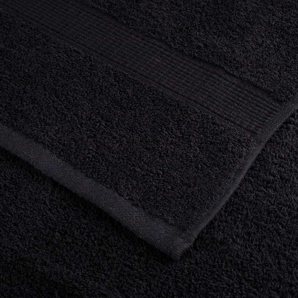 Gjesthåndkle SOLUND 25 pcs Svart 100 x 150 cm 550 gsm