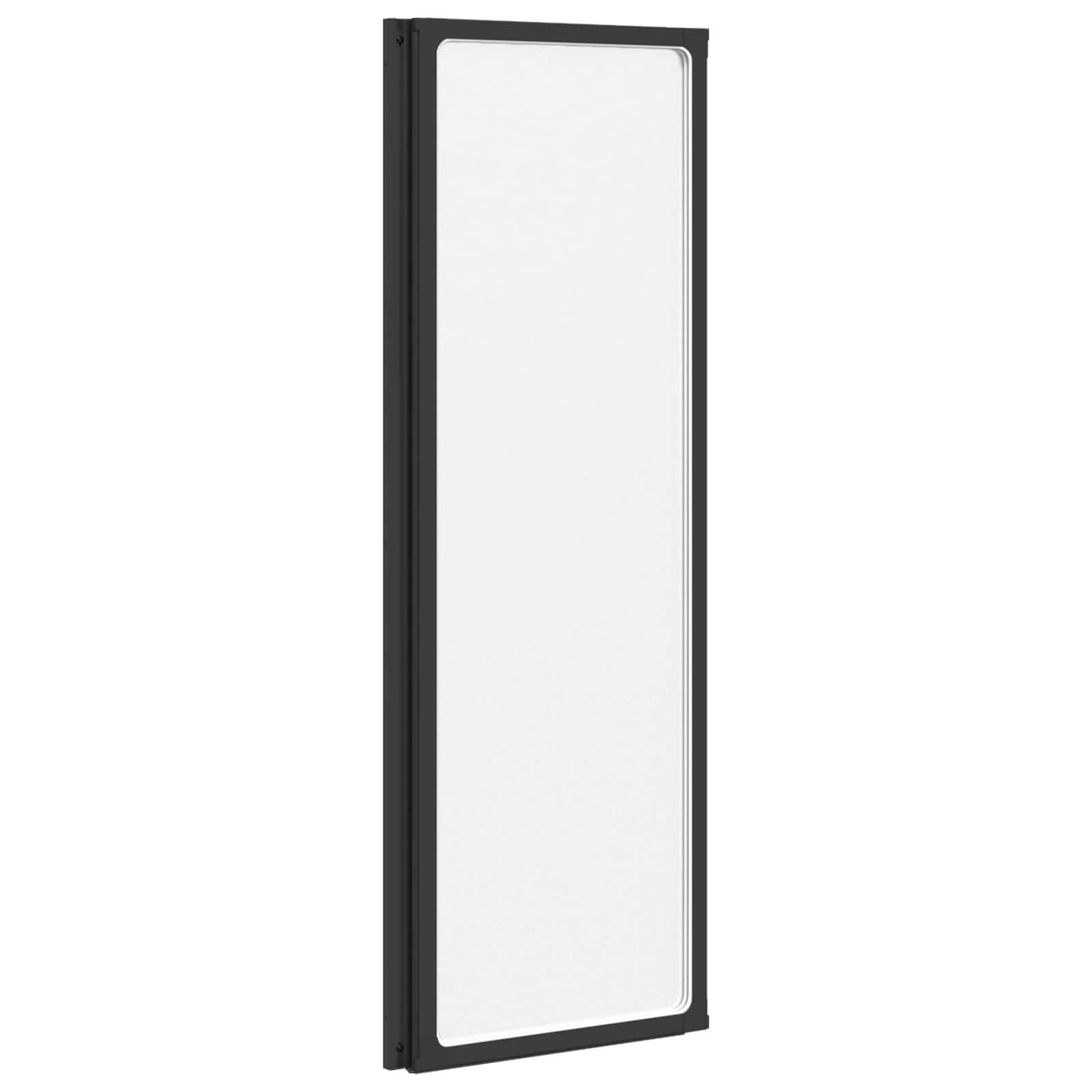 Dusjvegg Svart 120 x 2 x 117 cm Aluminium og PP