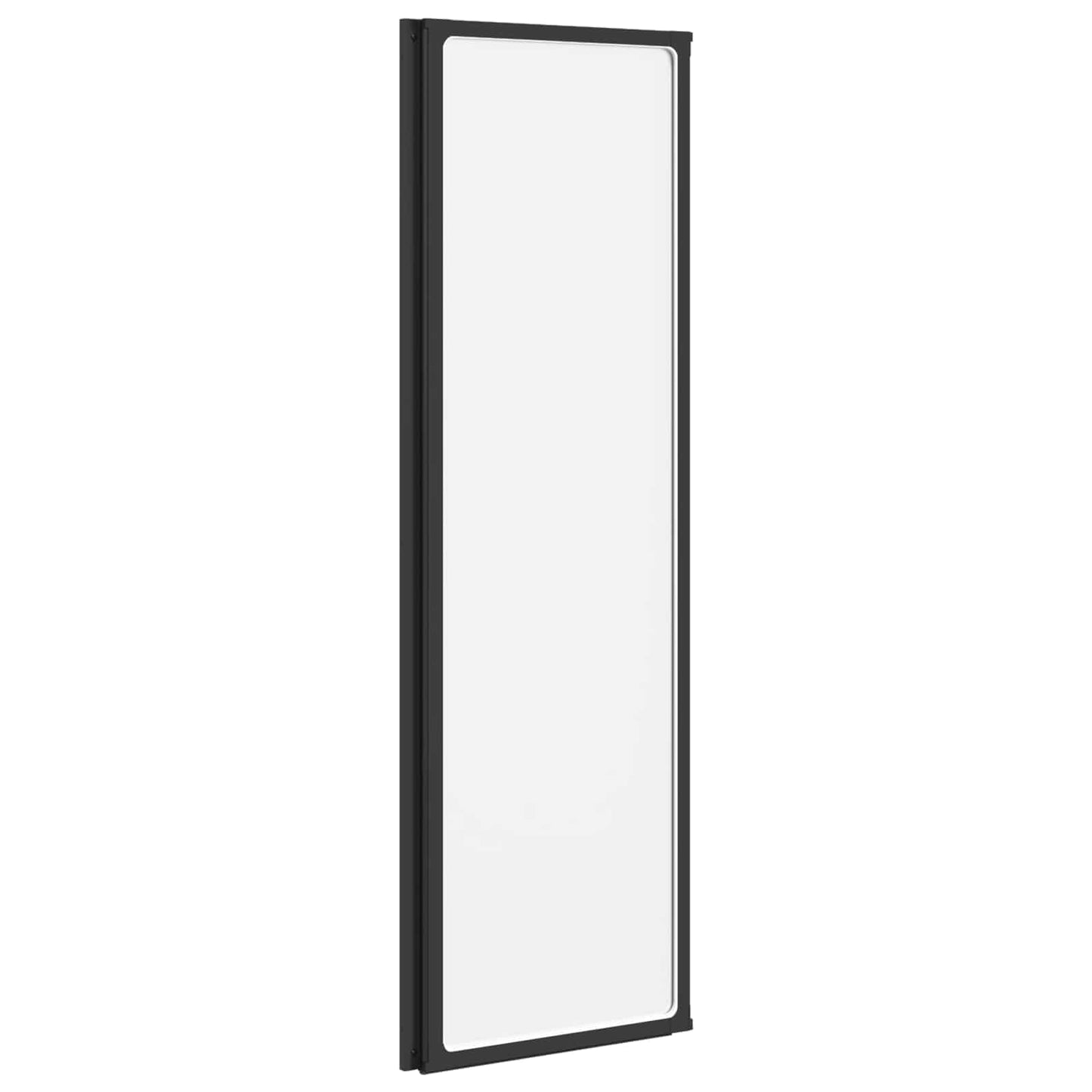 Dusjvegg Svart 132 x 2 x 140 cm Aluminium og PP