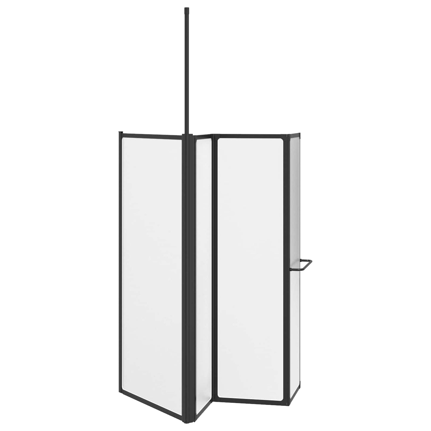 Dusjvegg Hvit 120 x 70 x 137 cm Aluminium