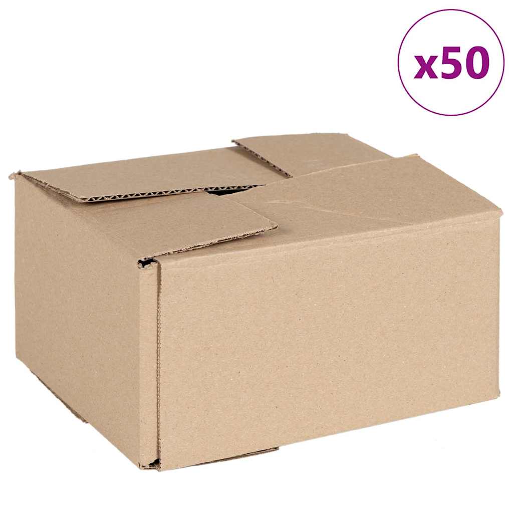Sammenleggbar boks 50 pcs Naturlig 20 x 15 x 10 cm Papp