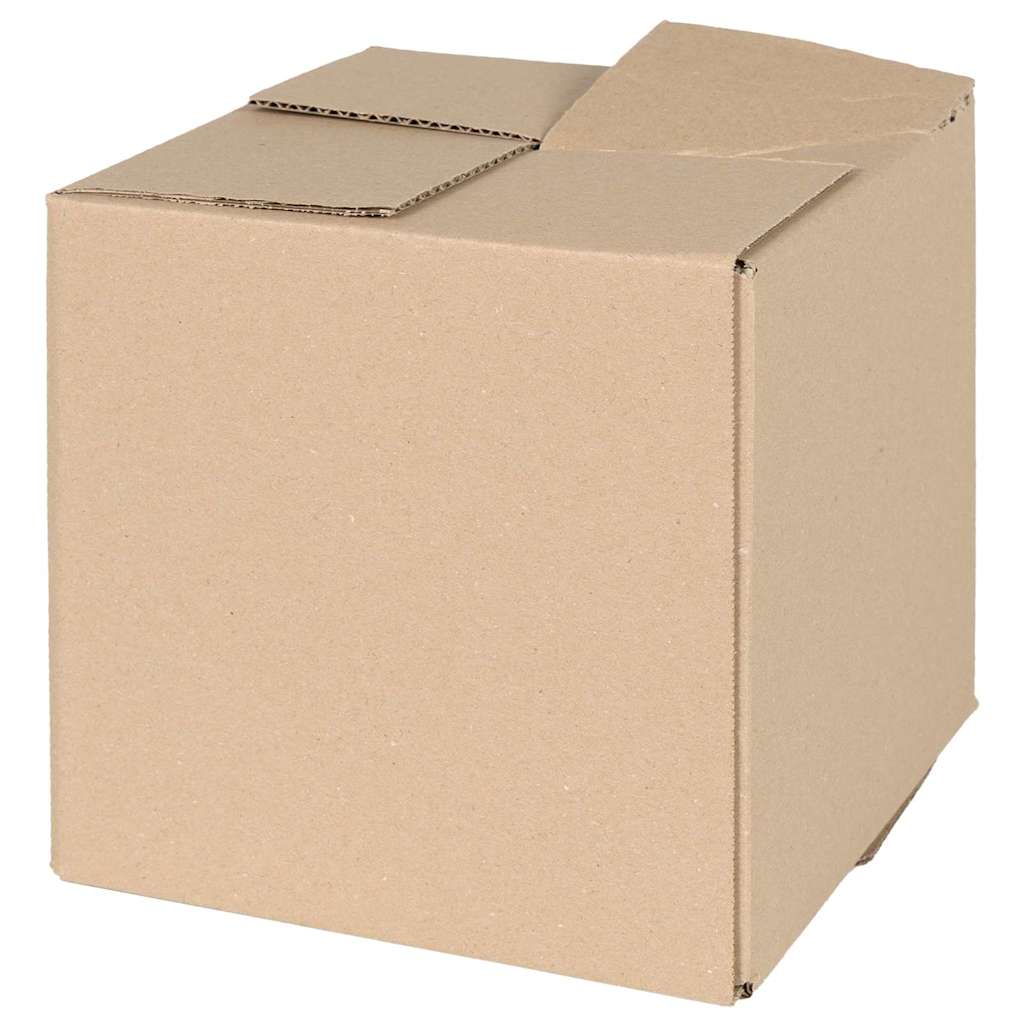 Sammenleggbar boks 50 pcs Naturlig 20 x 20 x 20 cm Papp