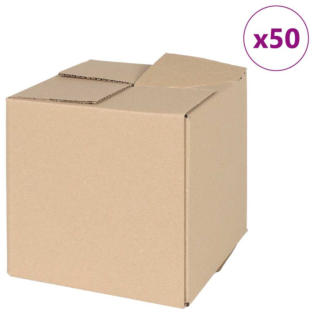 Sammenleggbar boks 50 pcs Naturlig 20 x 20 x 20 cm Papp