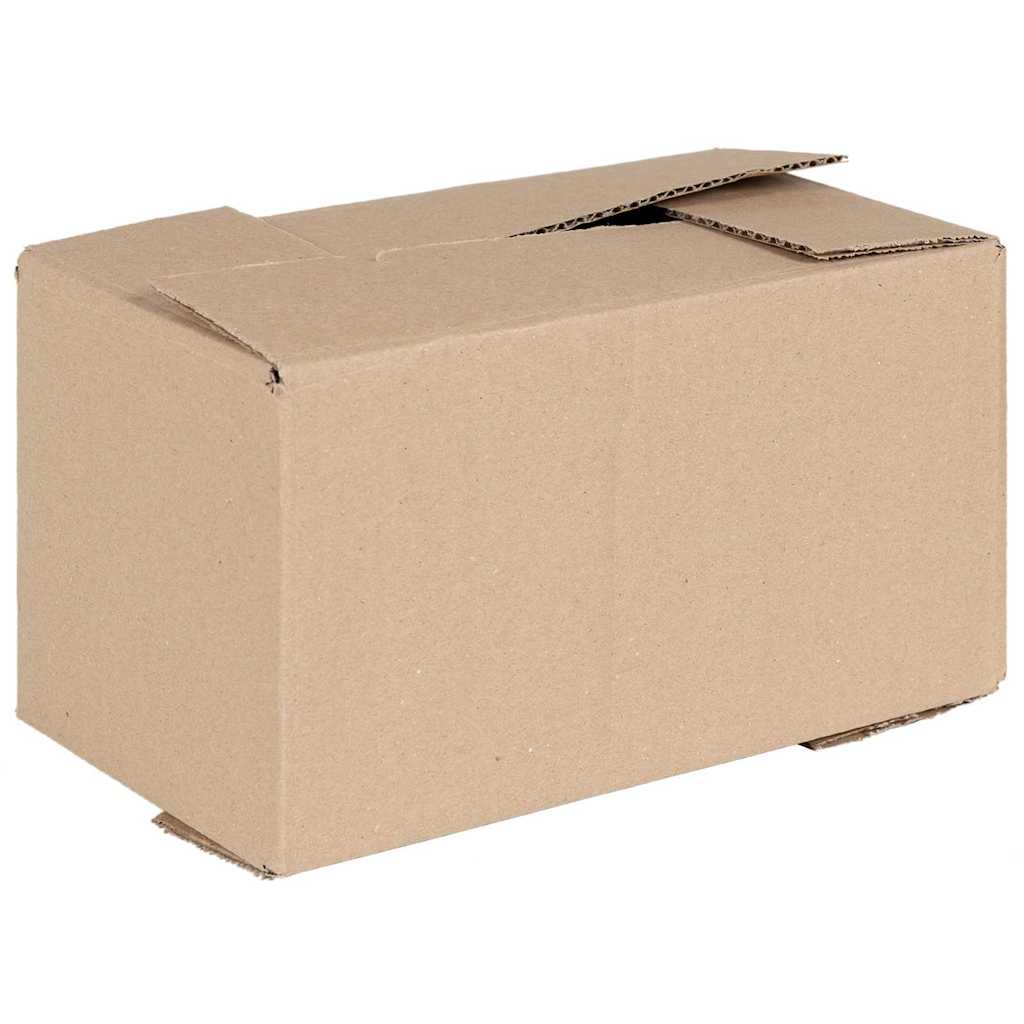 Sammenleggbar boks 50 pcs Naturlig 24 x 13 x 13 cm Papp