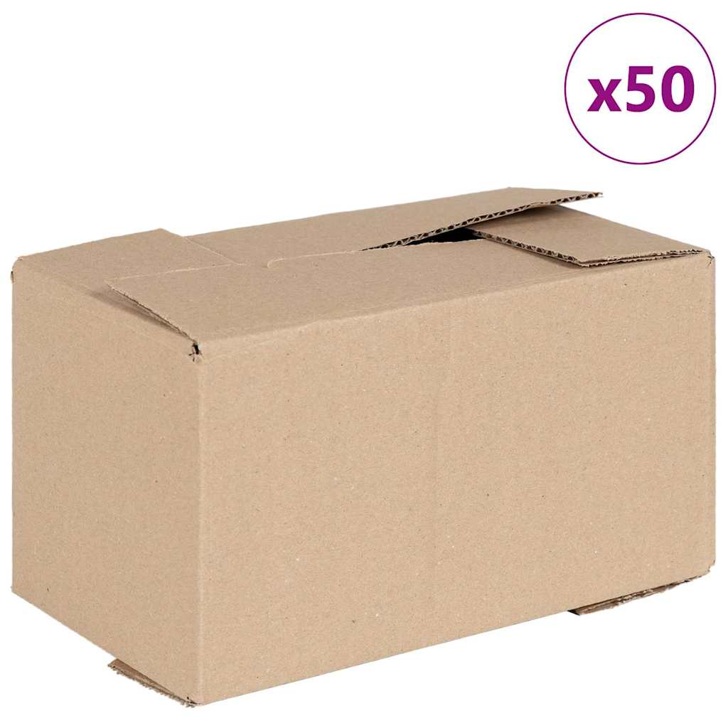 Sammenleggbar boks 50 pcs Naturlig 24 x 13 x 13 cm Papp
