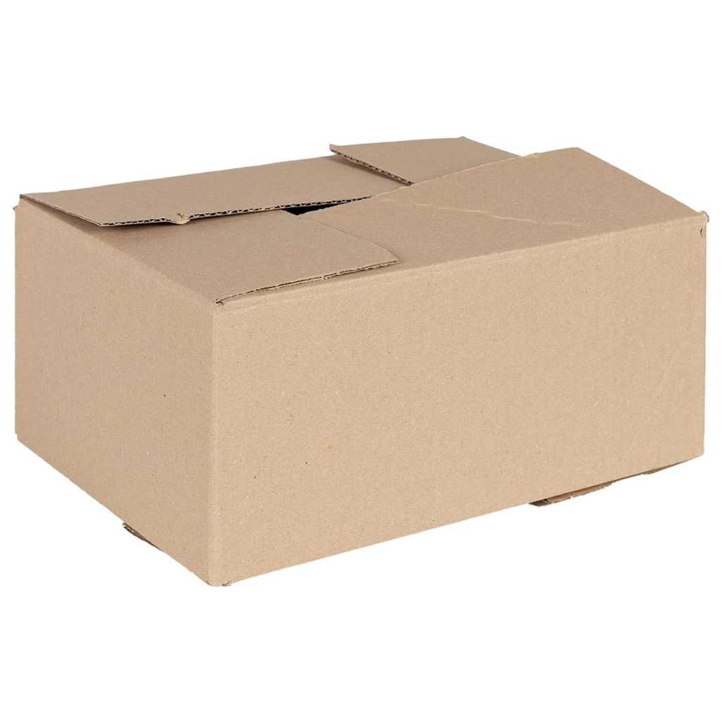 Sammenleggbar boks 50 pcs Naturlig 30 x 21,5 x 14 cm Papp