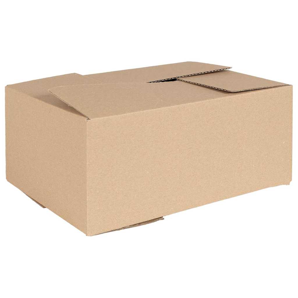 Sammenleggbar boks 50 pcs Naturlig 35 x 24 x 15 cm Papp