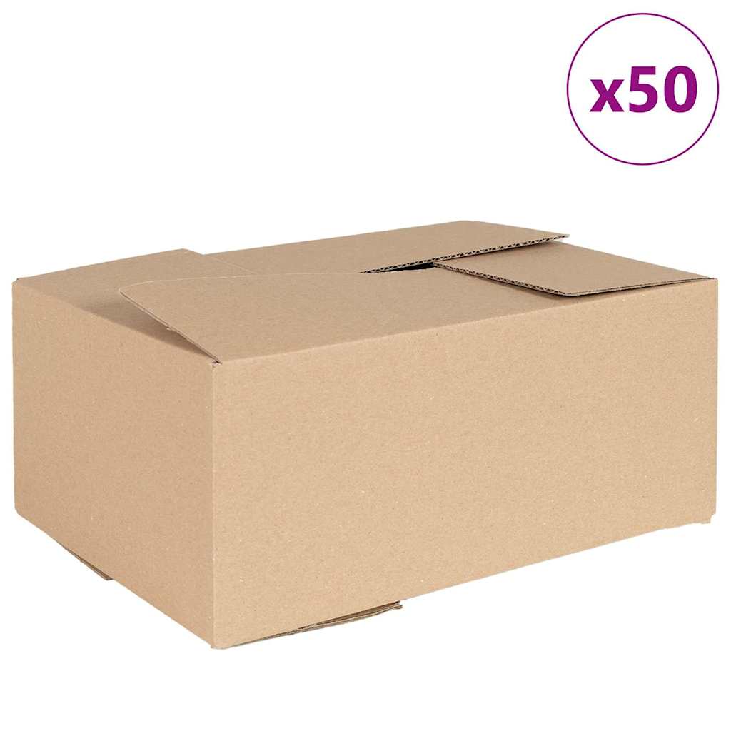 Sammenleggbar boks 50 pcs Naturlig 35 x 24 x 15 cm Papp