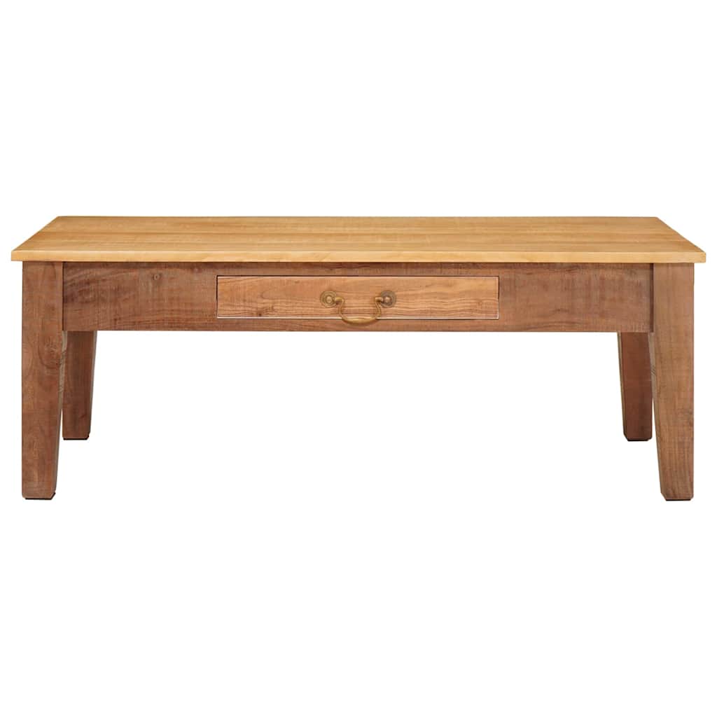 Kaffebord med skuff Brun 110 x 55 x 40 cm Massiv mango tre