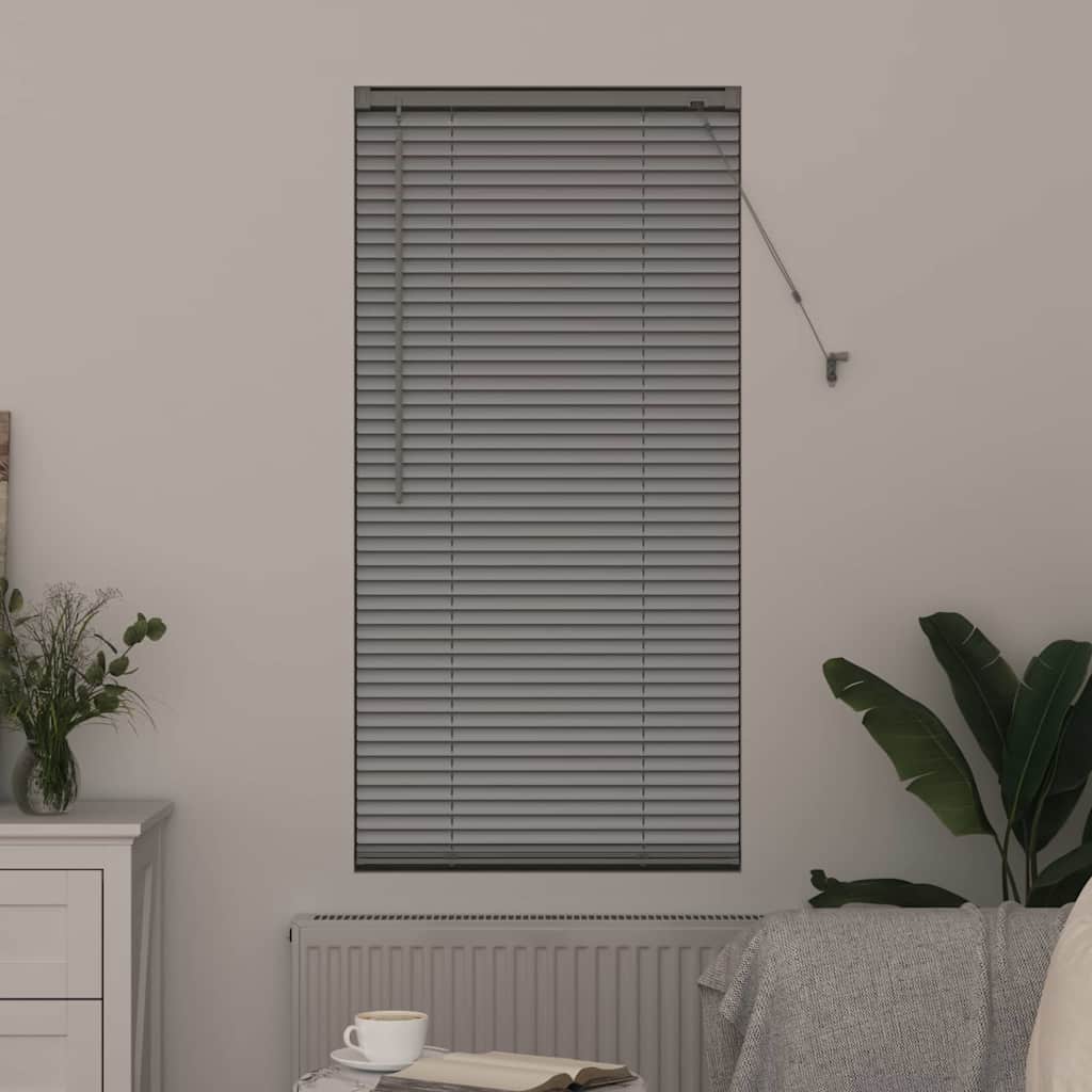 Venetianspersienner sølv 175 x 60 cm Aluminium