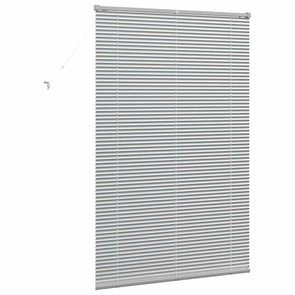 Venetianspersienner sølv 175 x 120 cm Aluminium