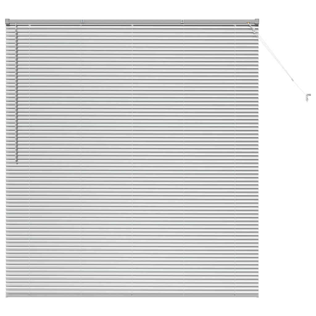Venetianspersienner sølv 175 x 155 cm Aluminium