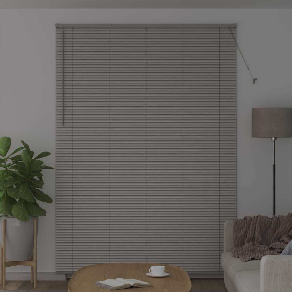 Venetianspersienner sølv 220 x 155 cm Aluminium
