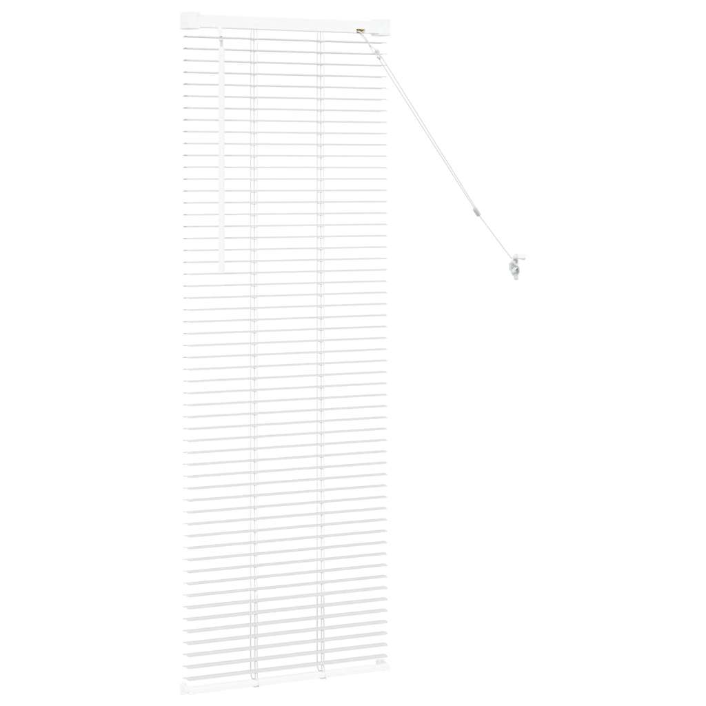 Venetianspersienner Hvit 130 x 45 cm Aluminium