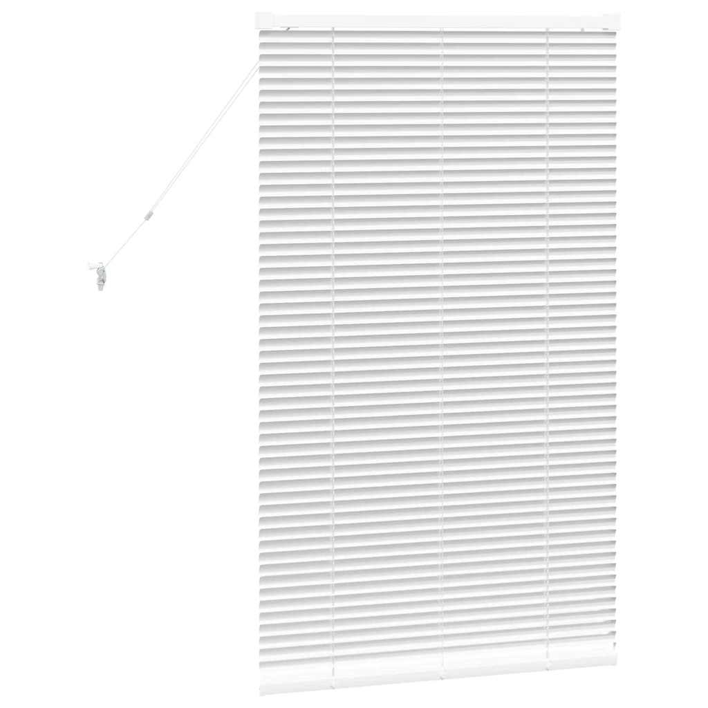 Venetianspersienner Hvit 130 x 80 cm Aluminium