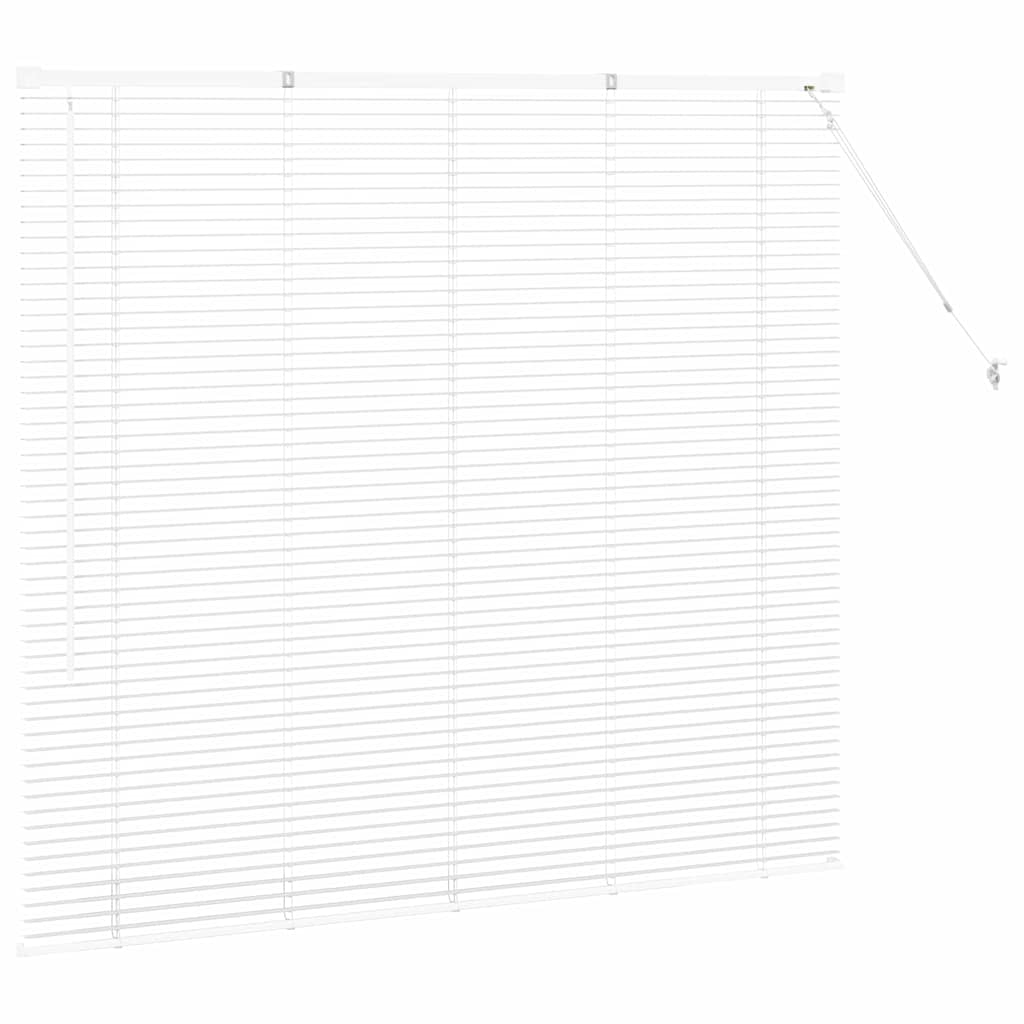 Venetianspersienner Hvit 130 x 145 cm Aluminium