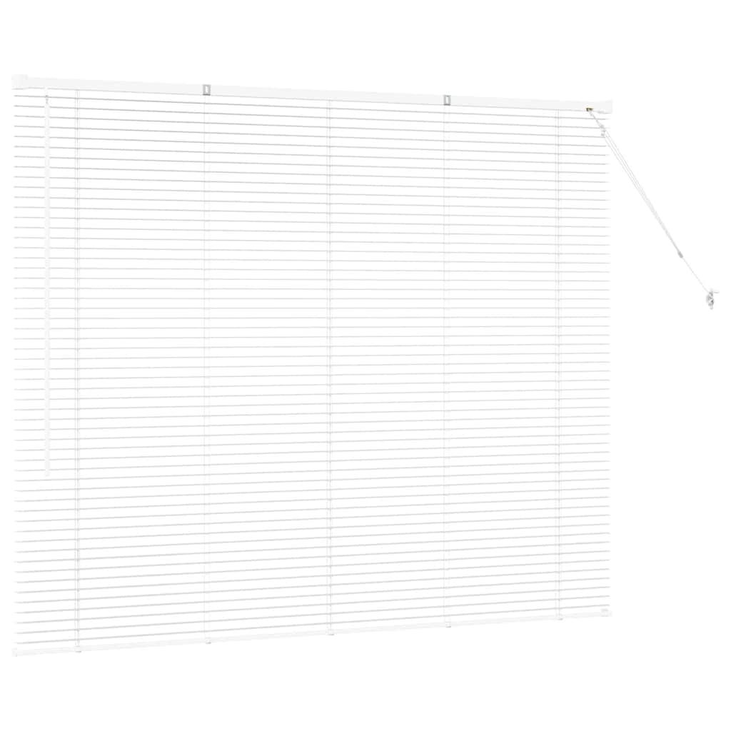 Venetianspersienner Hvit 130 x 160 cm Aluminium