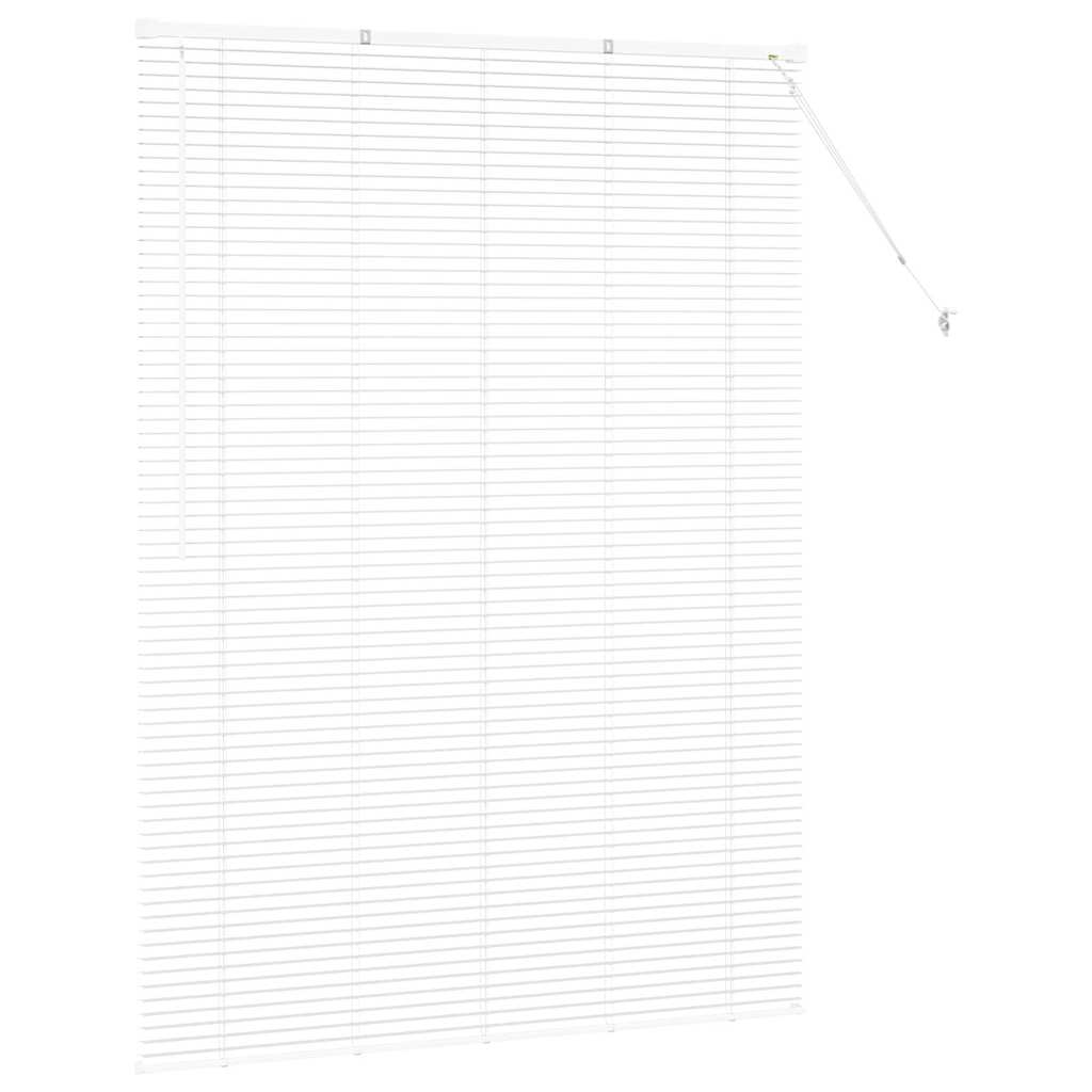 Venetianspersienner Hvit 175 x 130 cm Aluminium