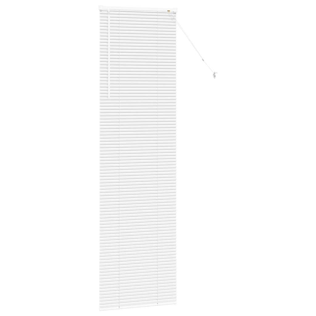 Venetianspersienner Hvit 220 x 65 cm Aluminium