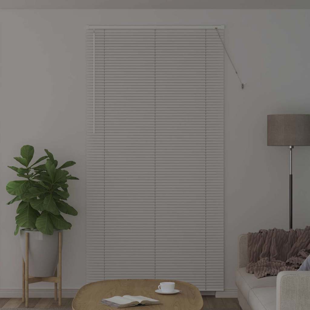 Venetianspersienner Hvit 220 x 120 cm Aluminium