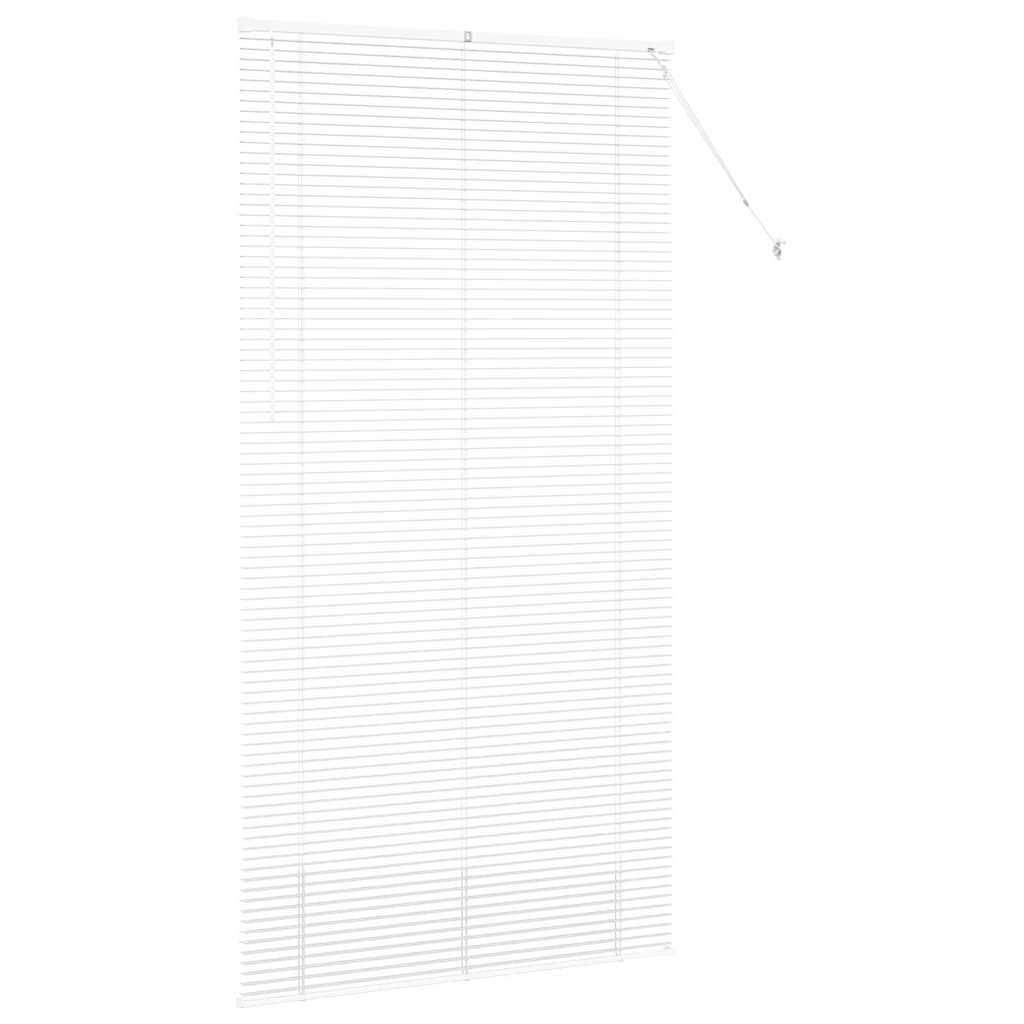 Venetianspersienner Hvit 220 x 120 cm Aluminium