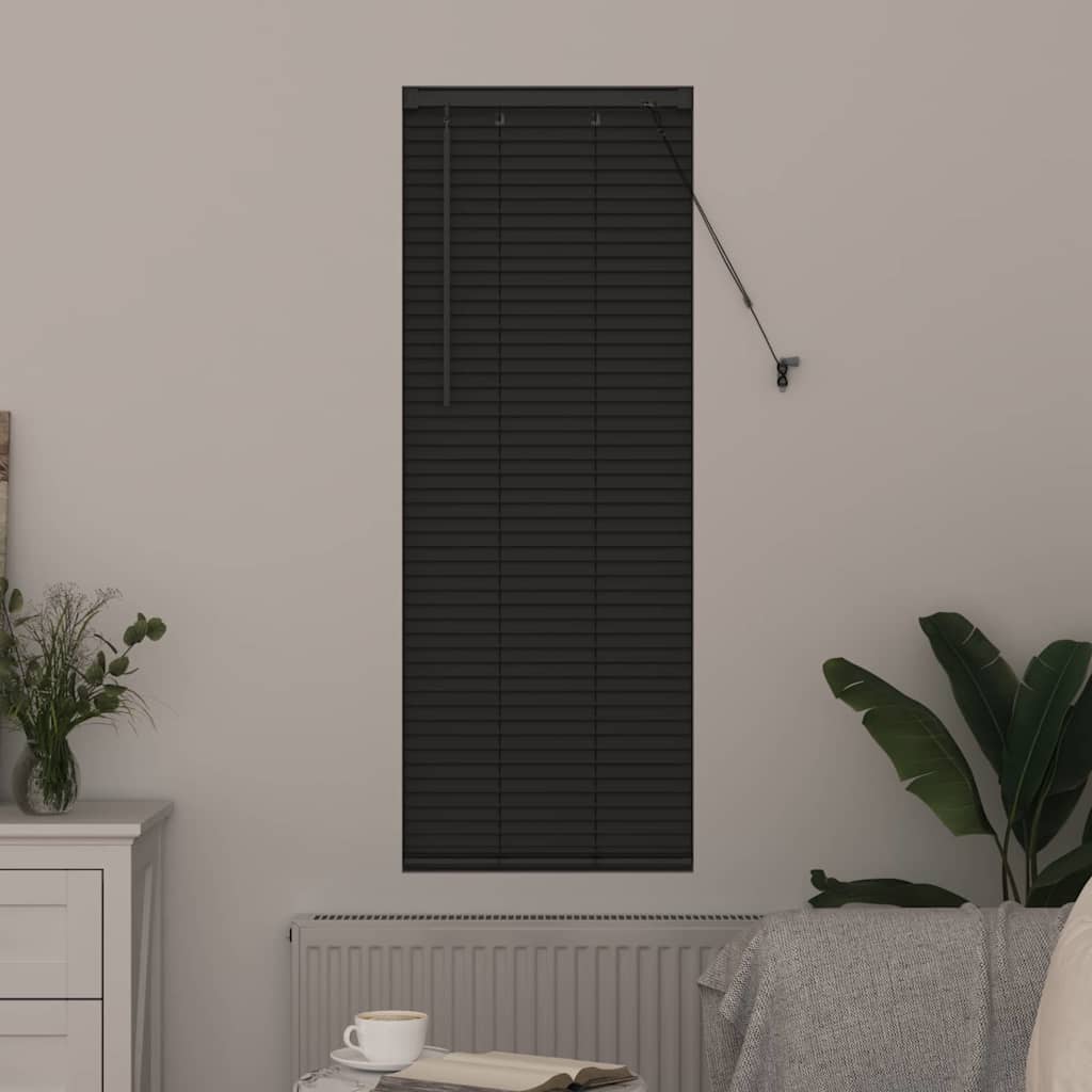 Venetianspersienner Mørkegrå 130 x 50 cm Aluminium
