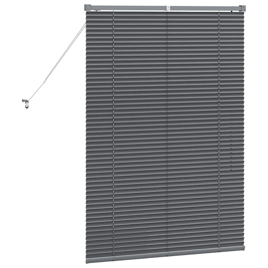 Venetianspersienner Mørkegrå 130 x 95 cm Aluminium