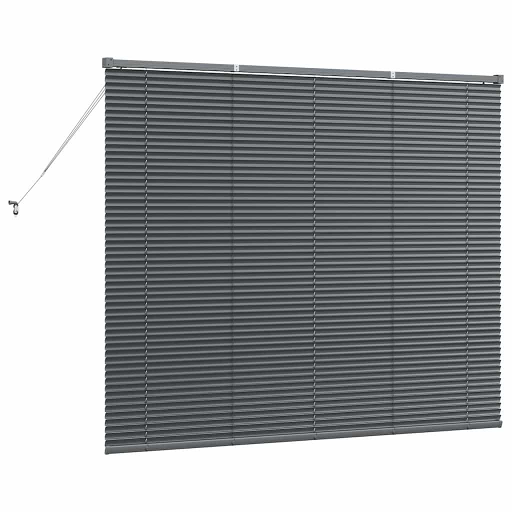 Venetianspersienner Mørkegrå 130 x 160 cm Aluminium
