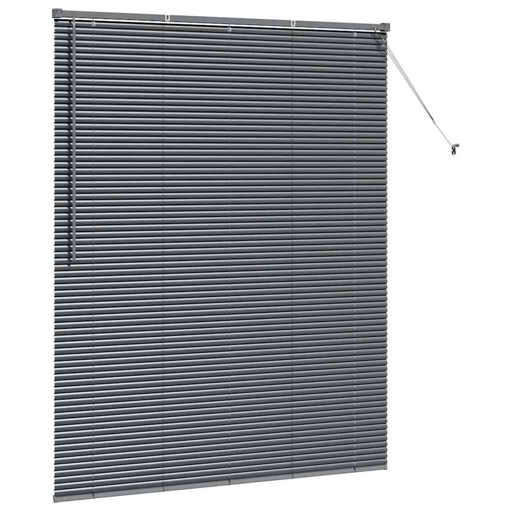 Venetianspersienner Mørkegrå 175 x 145 cm Aluminium