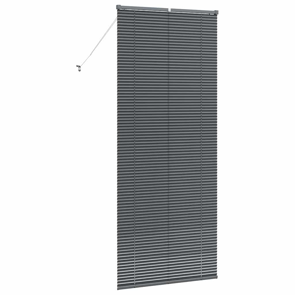 Venetianspersienner Mørkegrå 220 x 90 cm Aluminium