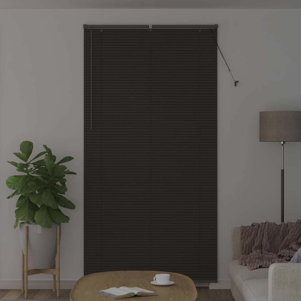 Venetianspersienner Mørkegrå 220 x 110 cm Aluminium